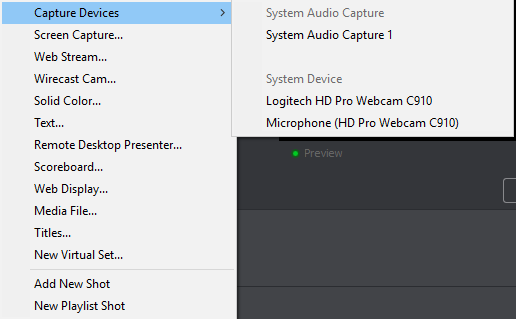 Wirecast: Playlists