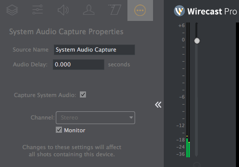 Wirecast: System Audio Capture