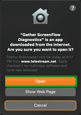 ScreenFlow: Gather Support Diagnostics / Reset ScreenFlow Preferences