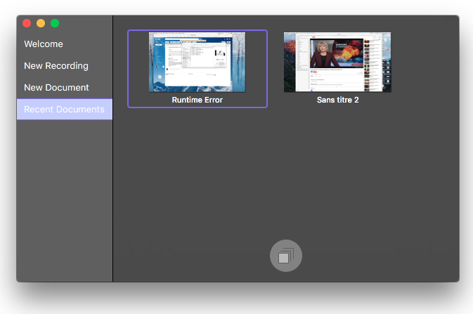 ScreenFlow 7: Recent Documents