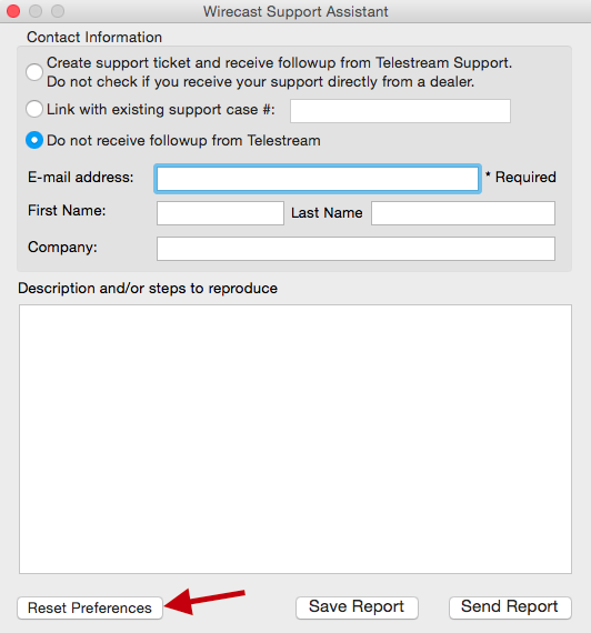 Wirecast: Support Assistant