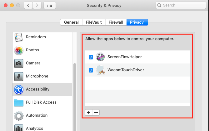 ScreenFlow MAS: Increased security measures