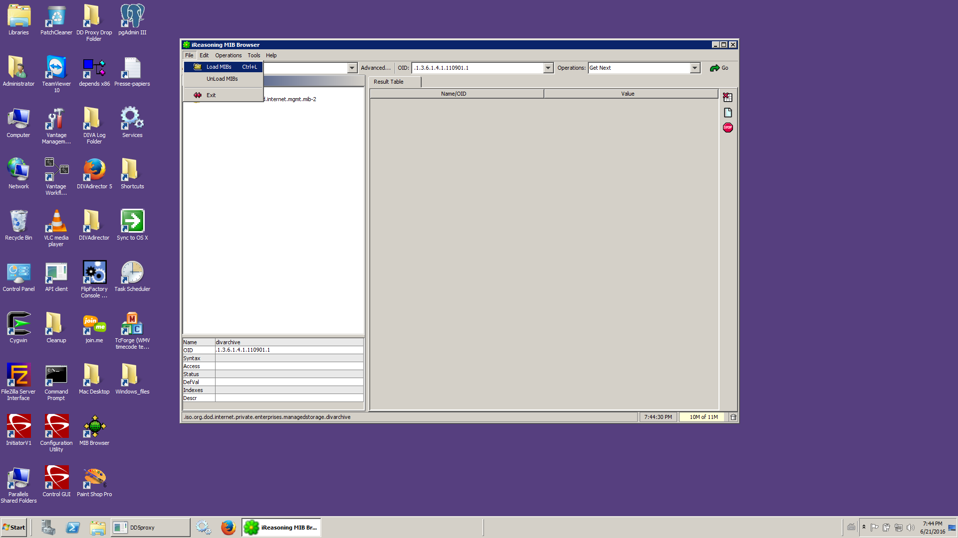 DIVACore: Setting up SNMP Agent on Windows and configuring SNMP Log Files