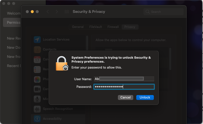 ScreenFlow: MacOS Permissions ScreenFlow 10