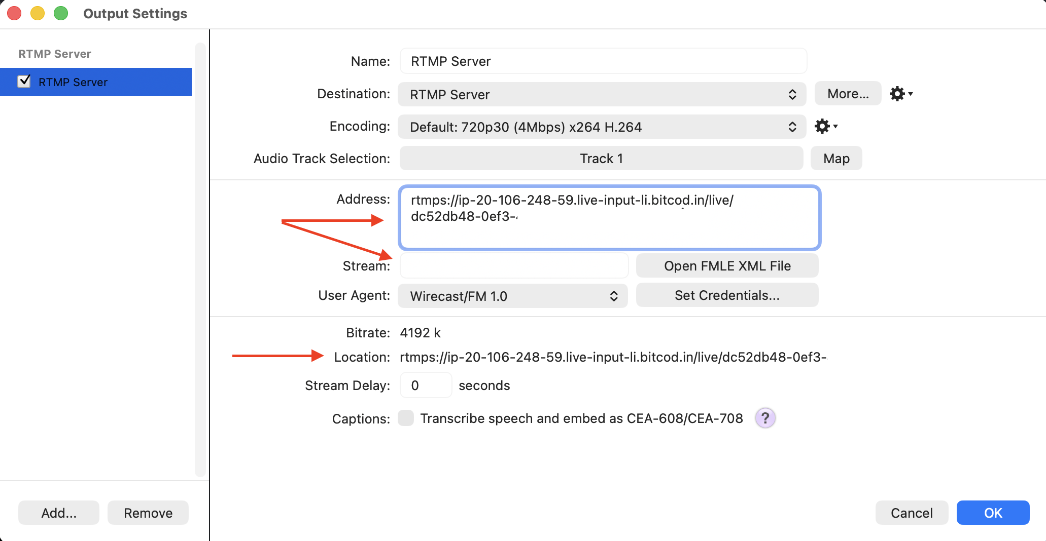 Wirecast: How to Stream to LinkedIn via RTMP